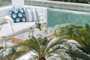 Villa Interior Tropical Pastel Color Nice Villa Swimming Pool