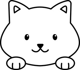 Dog cute drawing isolated