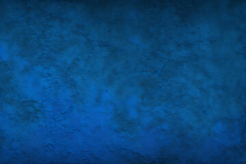 Fototapeta na wymiar Dark blue background, Grunge blue background, Texture of decorative plaster on a concrete wall, blue texture of rough grained surface