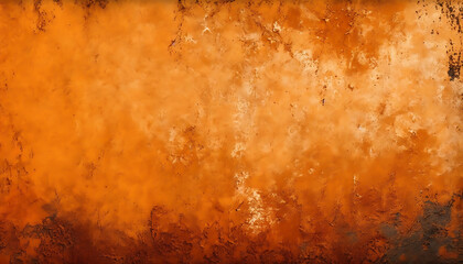 Dark rusty orange toned background, Grunge rusty orange background, Texture of decorative plaster on a concrete wall, rusty orange texture of rough grained surface