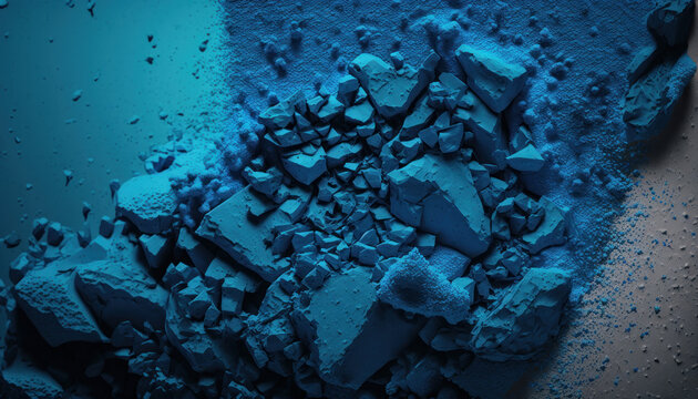 blue stones powder Generative AI, Generativ, KI	

