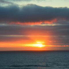 Fototapeta premium sunset over the sea