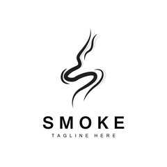 Steam Steam Logo Vector Hot Evaporating Aroma. Smell Line Illustration, Cooking Steam Icon, Steam Train, Baking, Smoking