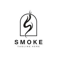 Steam Steam Logo Vector Hot Evaporating Aroma. Smell Line Illustration, Cooking Steam Icon, Steam Train, Baking, Smoking