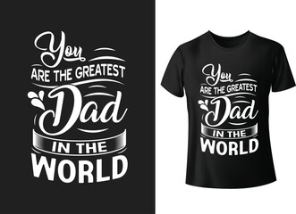 I have a hero a call him dad  vector lettering typography  t shirt, poster, card. Happy fathers day t shirt design
