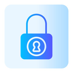 padlock gradient icon