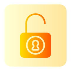 unlock gradient icon