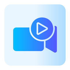 video gradient icon
