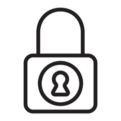 padlock line icon