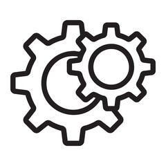 settings line icon