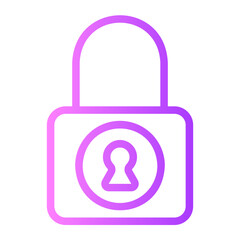 padlock gradient icon