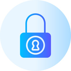 padlock gradient icon