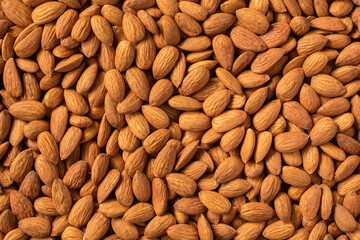 Almonds nuts background