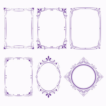 Set Of Ornamental Frames