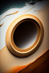 Golden Hole on Wall - AI Generated Unique and Elegant Wall Art for Designers