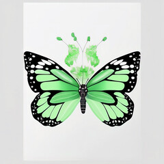 Design, colorful butterfly icon - Created with Generative AI Technology