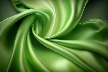 Obraz premium green silk background