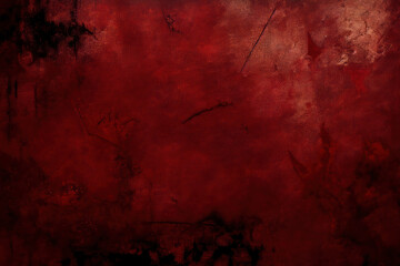 Red concrete wall, abstract texture background, cement backdrop, generative ai