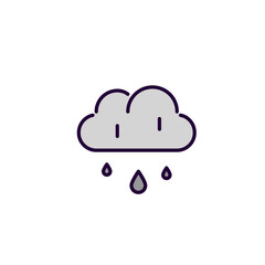 Cloud and raindrops. Autumn weather