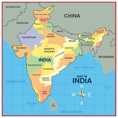 Map of India Country