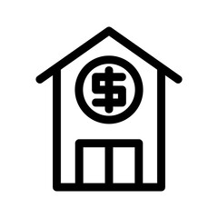 bank icon or logo isolated sign symbol vector illustration - high-quality black style vector icons
