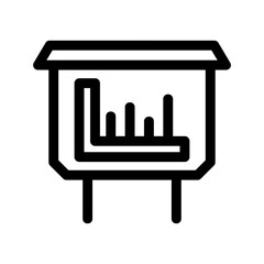 bar chart icon or logo isolated sign symbol vector illustration - high quality black style vector icons
