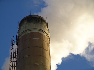 Cement production facility. Plant. Factory.