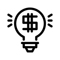 business ideas icon or logo isolated sign symbol vector illustration - high-quality black style vector icons
