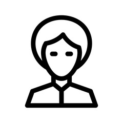 businesswoman icon or logo isolated sign symbol vector illustration - high-quality black style vector icons
