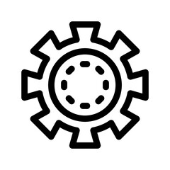 cogs icon or logo isolated sign symbol vector illustration - high quality black style vector icons
