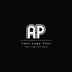 AP or PA letter logo. Unique attractive creative modern initial AP PA A P initial based letter icon logo