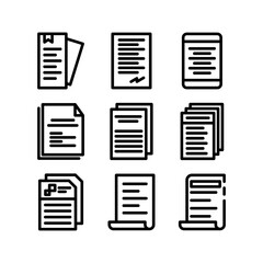 contract icon or logo isolated sign symbol vector illustration - high-quality black style vector icons
