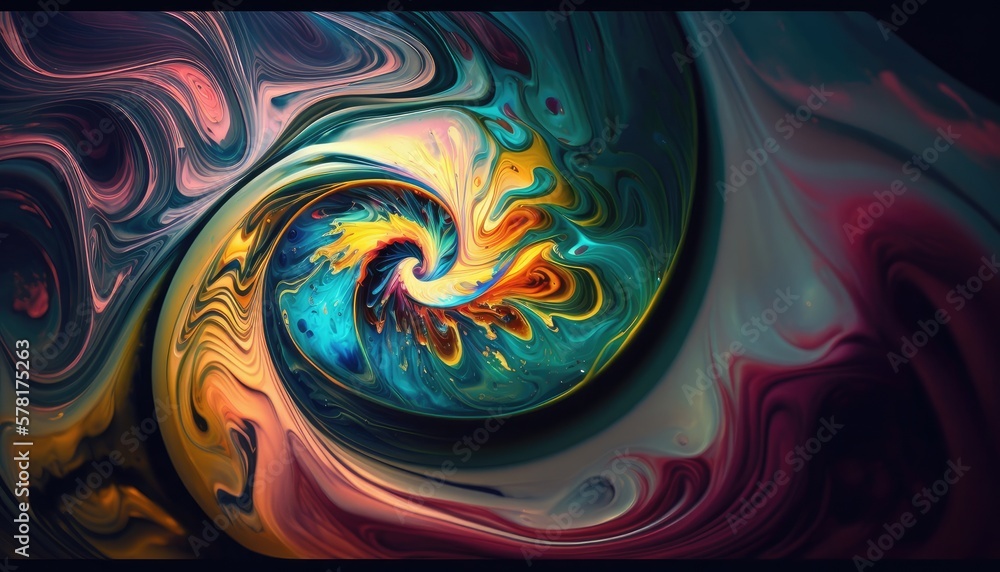 Poster abstract perfect combination of lines and colors , generated by ai