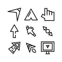 cursor icon or logo isolated sign symbol vector illustration - high quality black style vector icons
