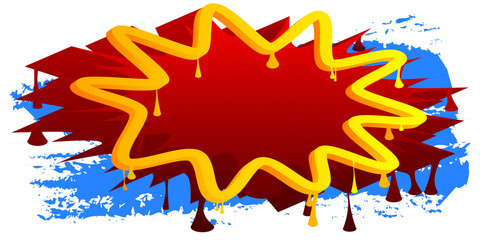 Speech Bubble Graffiti Background. Abstract modern dirty street art decoration performed in urban painting style.