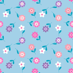 seamless pattern with flowers