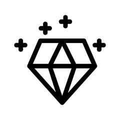 diamond icon or logo isolated sign symbol vector illustration - high quality black style vector icons

