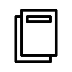 documents icon or logo isolated sign symbol vector illustration - high-quality black style vector icons
