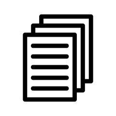 documents icon or logo isolated sign symbol vector illustration - high-quality black style vector icons
