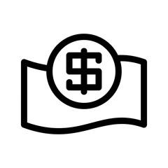 dollar icon or logo isolated sign symbol vector illustration - high quality black style vector icons
