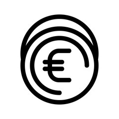 euro icon or logo isolated sign symbol vector illustration - high quality black style vector icons
