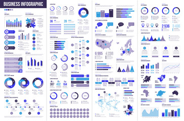 Business infographic 01 - obrazy, fototapety, plakaty