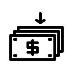 Income icon or logo isolated sign symbol vector illustration - high-quality black style vector icons
