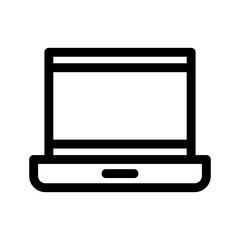 laptop icon or logo isolated sign symbol vector illustration - high-quality black style vector icons
