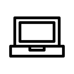 laptop icon or logo isolated sign symbol vector illustration - high-quality black style vector icons
