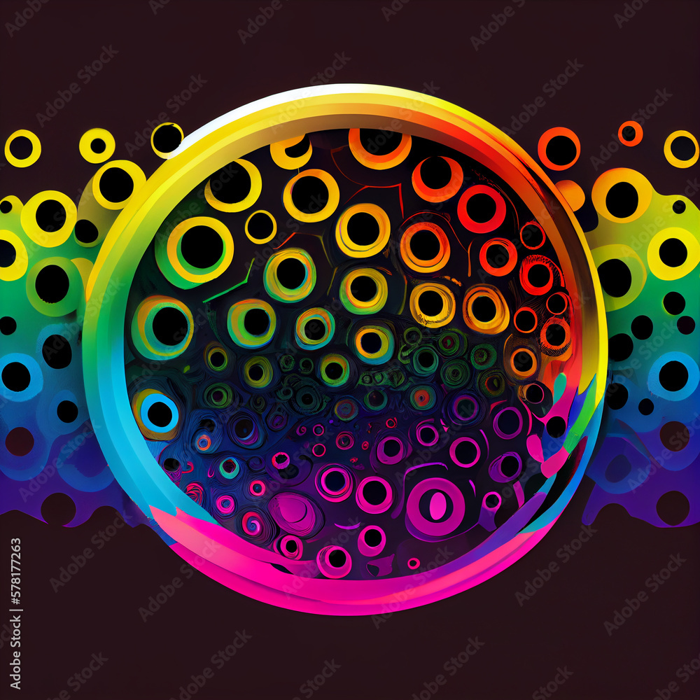 Wall mural colorful abstract background , for advertising card or invitation etc created using generative ai to