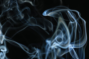 texture smoke black background, bract air waves fog