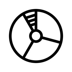 Naklejka premium pie chart icon or logo isolated sign symbol vector illustration - high quality black style vector icons 