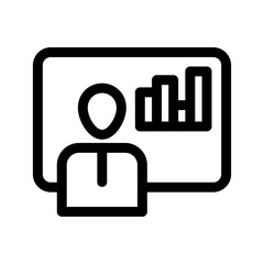 presentation icon or logo isolated sign symbol vector illustration - high quality black style vector icons
