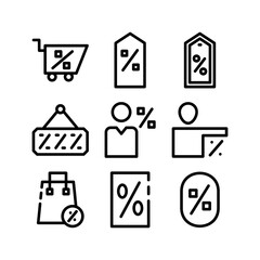 sale icon or logo isolated sign symbol vector illustration - high quality black style vector icons
